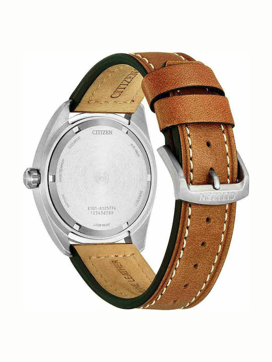 Citizen Eco-Drive Super Titanium Ρολόι Μπαταρίας με Δερμάτινο Λουράκι Citizen Eco-Drive Super Titanium Ρολόι Μπαταρίας με Δερμάτινο Λουράκι