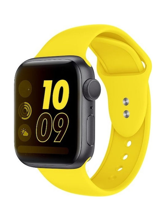 Crong Liquid Strap Silicone with Pin Yellow (Apple Watch 38/40/41/42mm) CRG-40LQB-YEL