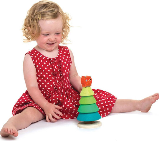 Tender Leaf Toys Jucărie de Stivuire Joc de stivuire brad din Lemn pentru 18++ Luni