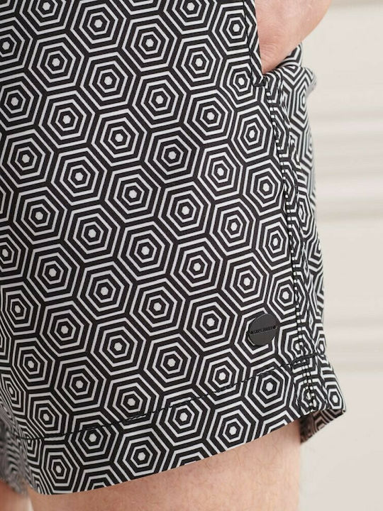 Men's Swimwear Shorts Black with Patterns