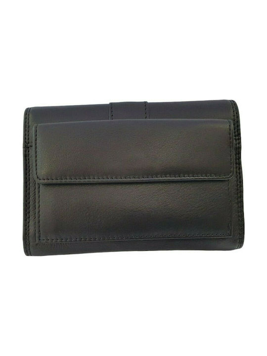 Forest Small Leather Women's Wallet Black