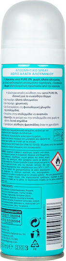 Noxzema 0% Sensi Pure Deodorant 48h In Spray without Aluminum 150ml