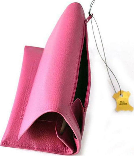 Marvel Tobacco Pouch from Artificial Leather Pink with Magnet Closure 15x8cm