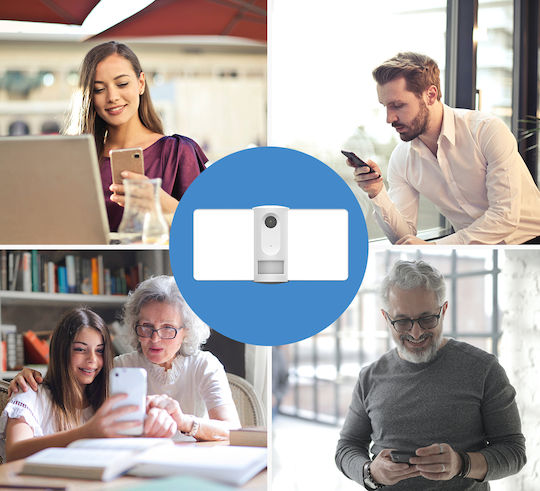 Laxihub F1-TY IP Surveillance Camera Wi-Fi Full HD 1080p Waterproof with Two-Way Communication and Lens 4.2mm