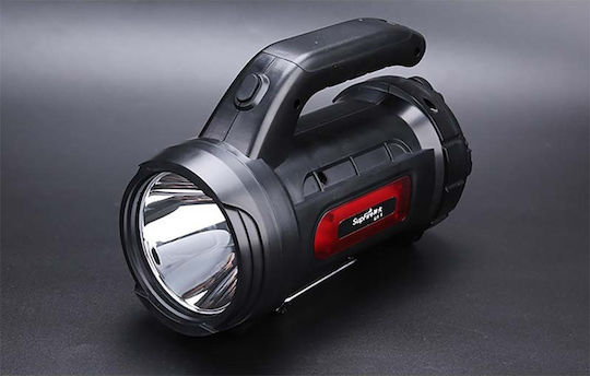 Superfire Επαναφορτιζόμενος Προβολέας Χειρός LED IP33 Διπλής Λειτουργίας με Μέγιστη Φωτεινότητα 900lm IP31