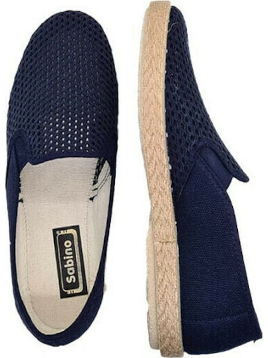 Fabric Men's Espadrilles in Blue Color