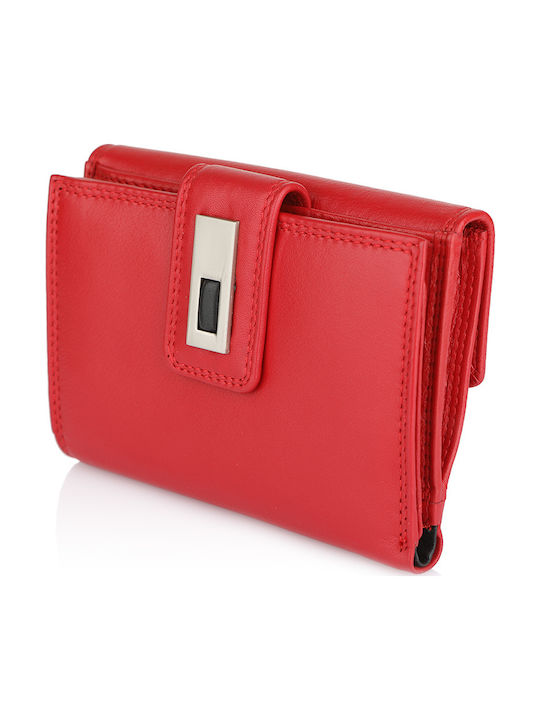 Forest Small Leather Women's Wallet Red