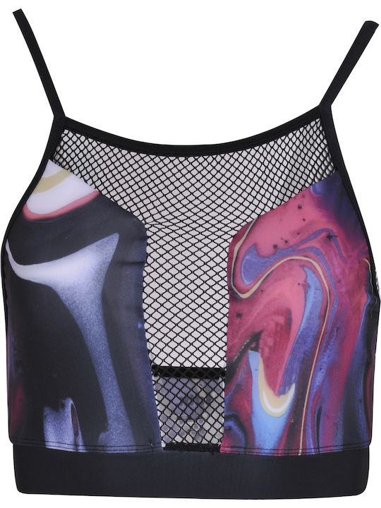 High Neck Bikinioberteil Schwarz