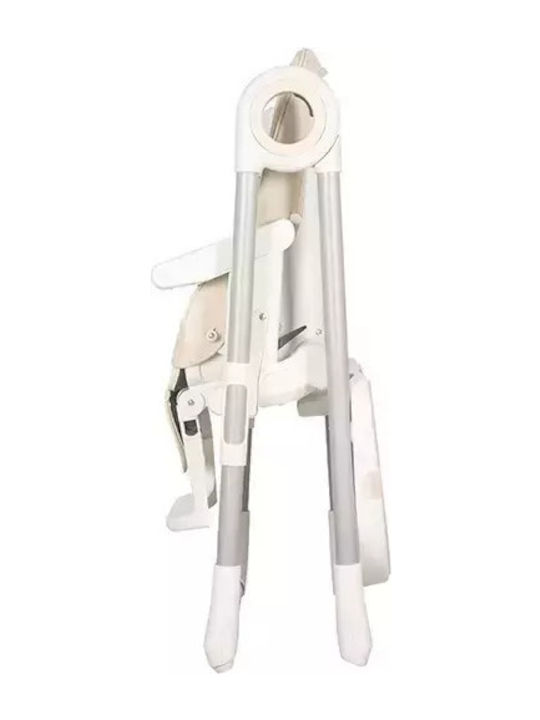 Baby Adventure Viva 2 Foldable Baby Highchair with Adjustable Height Light Grey