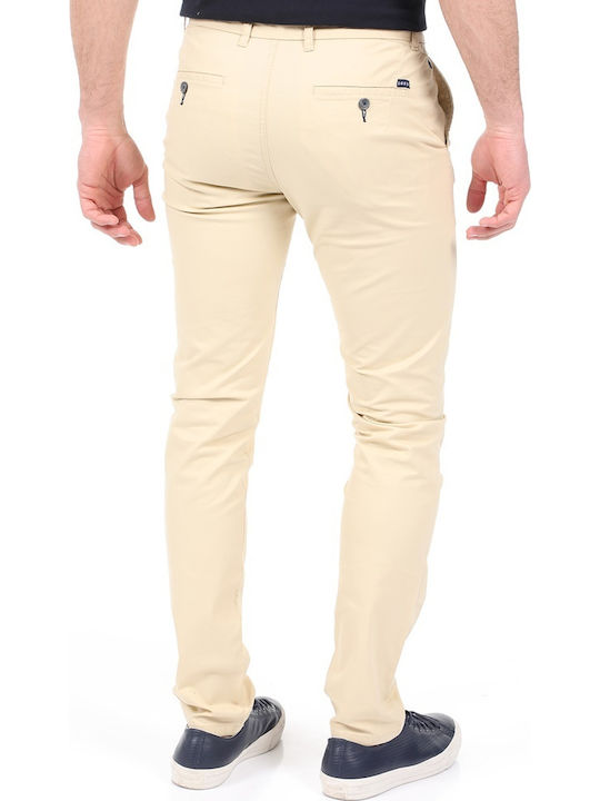 Dors Men's Trousers Chino in Straight Line Beige