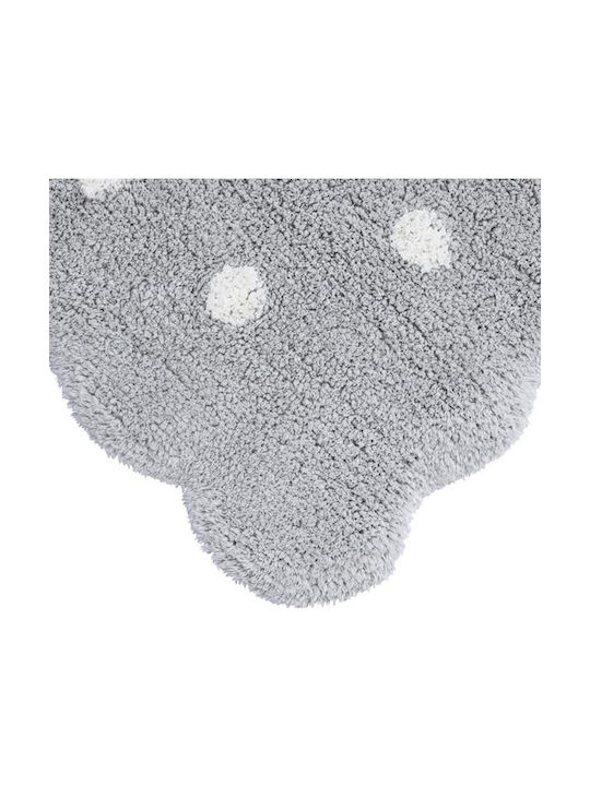 Lorena Canals Handmade Kids Cotton Rug Mini Biscuit 70x100cm Pearl Grey