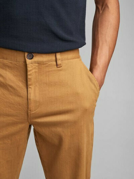 900084 Ανδρικό Παντελόνι Chino Καφέ