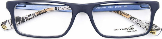 Arnette Acetate Prescription Eyeglass Frame Blue AN7051 1156