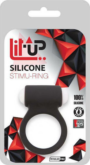 Dream Toys Lit Up Silicone Stimu Ring 3 Black