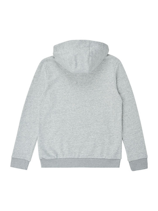 Adidas Kids Sweatshirt with Hood and Pocket Gray