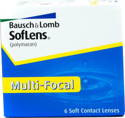 Bausch & Lomb Soflens Multifocal 6 Μηνιαίοι Πολυεστιακοί Φακοί Επαφής Υδρογέλης