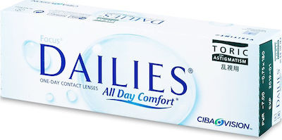 Dailies All Day Comfort Toric 30 Daily Astigmatic Contact Lenses Hydrogel