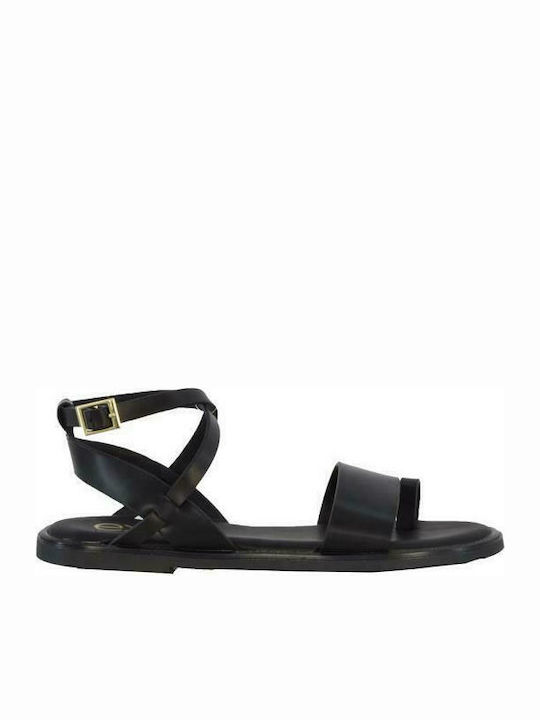 Exe Damen Flache Sandalen in Schwarz Farbe