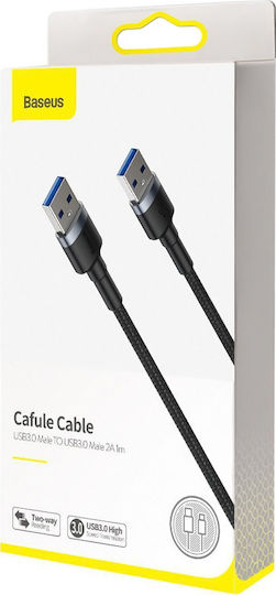 Baseus USB 3.0 Cable USB-A male - USB-A male Μαύρο 1m (CADKLF-C0G)