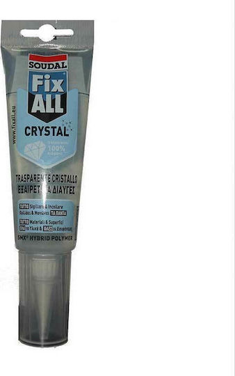 Soudal FixAll Crystal Sealant Silicone Mold Resistant Transparent 125ml