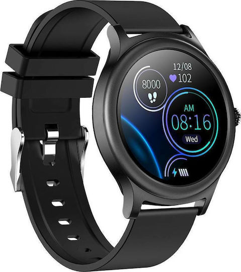 Colmi V31 Smartwatch με Παλμογράφο (Μαύρο)