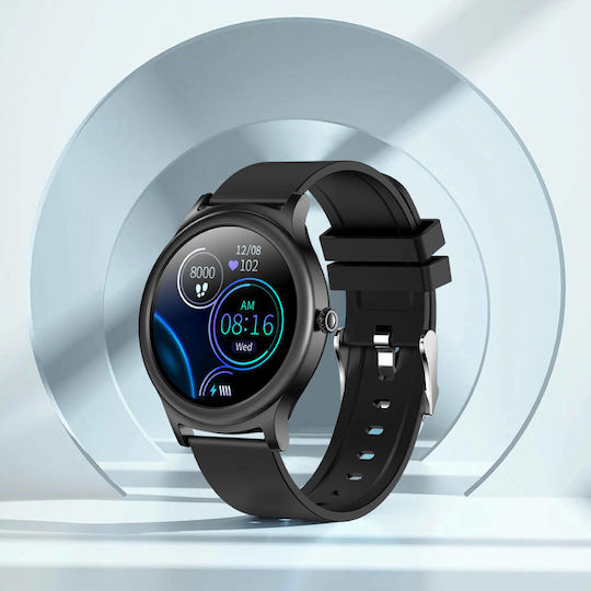 Colmi V31 Smartwatch με Παλμογράφο (Μαύρο)