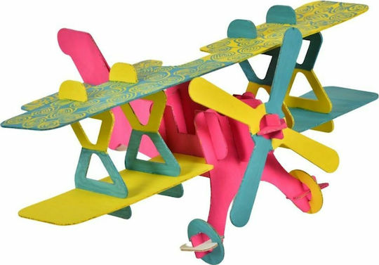 Allocacoc Хартиена Конструктивна Игра Airplane 3D Model за Деца 4+ години+ Години