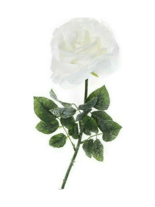 Supergreens Artificial Decorative Branch Rose White 80cm 1pcs