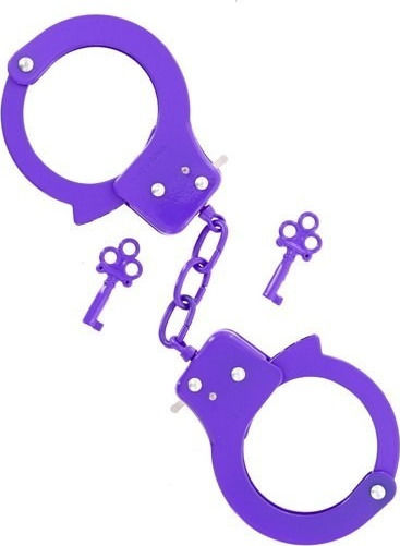 Nanma Sex Extra Metal Cuffs with Key Χειροπέδες σε Μωβ Χρώμα