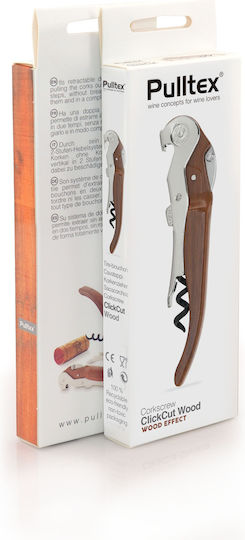 Pulltex Ανοιχτήρι Σερβιτόρου Pullparrot Clickcut Wood Effect