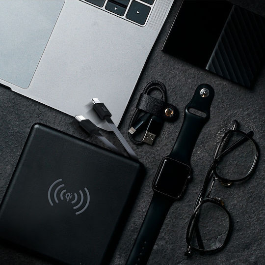 Forcell 5-in-1 Multifunctional Power Bank 10000mAh 20W με Θύρα USB-A και Θύρα USB-C Quick Charge 3.0 Μαύρο