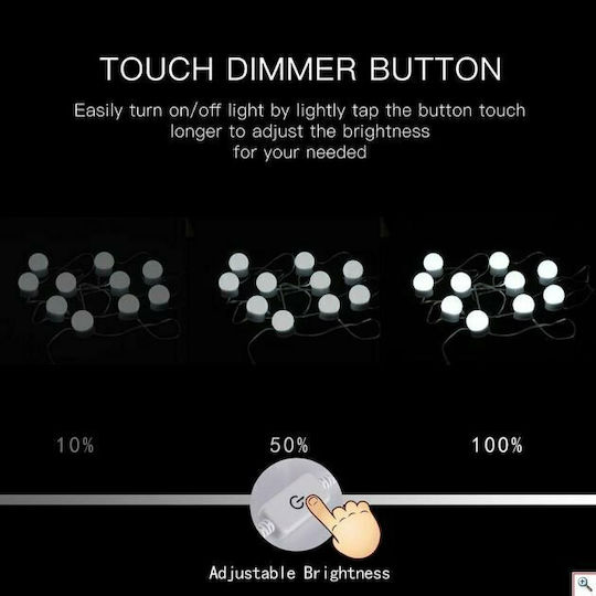Vanity USB / Electric Vanity Mirror LED Light Cool White 12V