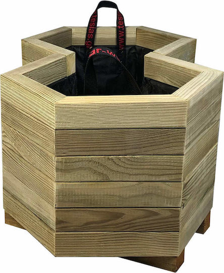 Tesias Planter Box Wooden Beige 52x86x36cm.