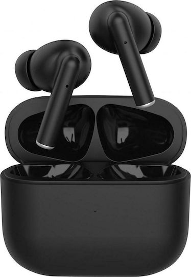 Lamtech LAM021837 In ear Bluetooth хендсфри Слушалки с Кутийка за Зареждане Черен