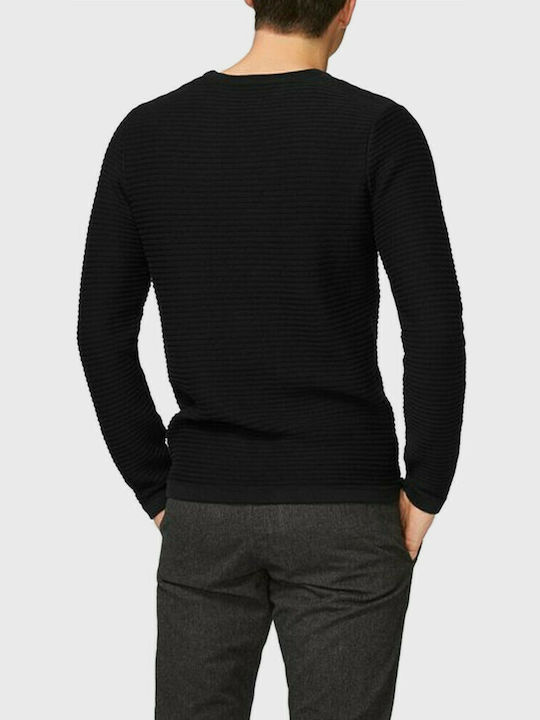 Projekt Produkt Herren Langarm-Pullover Schwarz