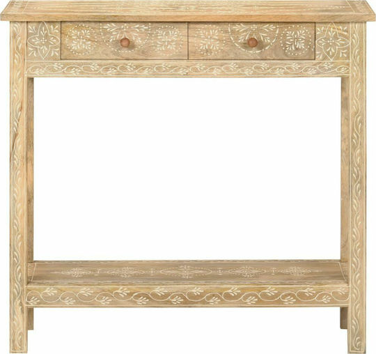 Solid Wood Console Table Mango Wood Mango Massif L80xW35xH74cm Solid Wood Console Table Mango Wood Mango Massif L80xW35xH74cm