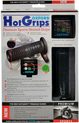 Oxford Heated Motorcycle Grips Hotgrips Premium Sports in Black Colour