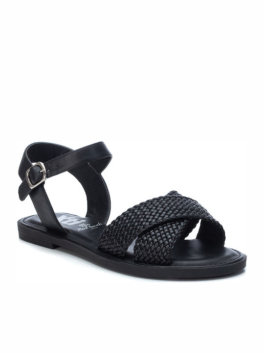 Xti Women's Flat Sandals in Black Color