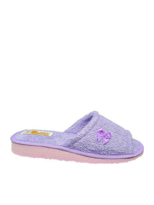 Terry Winter Women's Slippers Purple