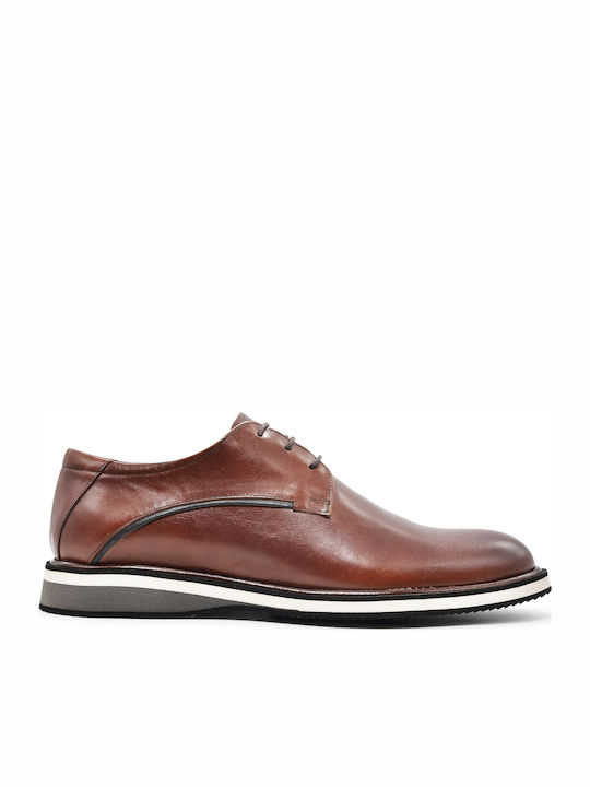 Vice Footwear Men's Leather Casual Shoes Brown