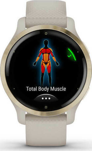 Garmin Venu 2S Stainless Steel 40mm Waterproof Smartwatch with