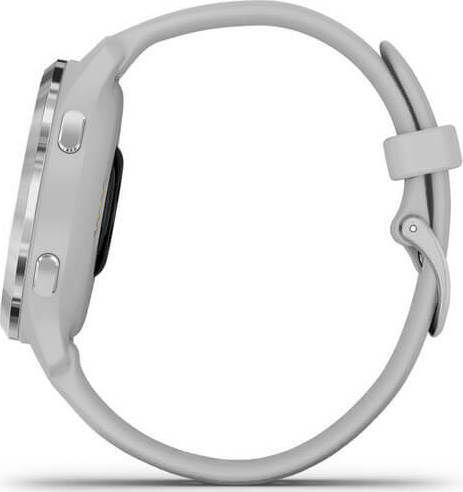 Garmin Venu 2S Edelstahl 40mm Wasserdicht Smartwatch mit Pulsmesser (Silver / Mist Gray)