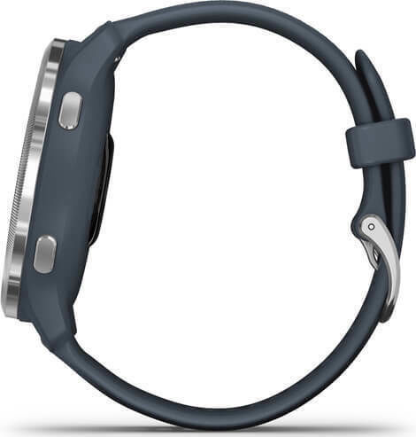 Garmin Venu 2 Stainless Steel 45mm Waterproof Smartwatch with Heart Rate Monitor (Silver / Granite)