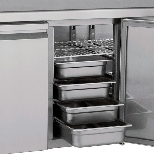 Bambas Frost Tiefkühlvitrine Standgerät mit Kapazität 10x1/1 GN 185x70x130cm SMGN 185