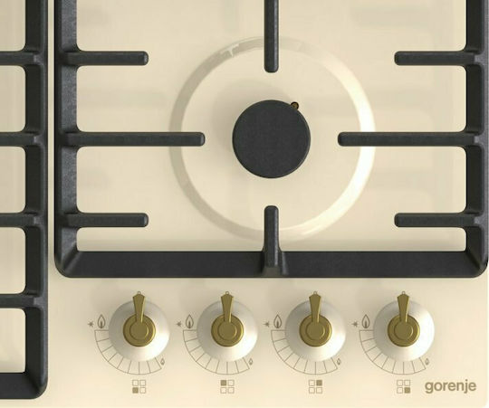 Gorenje Gw642cli Εστία Υγραερίου Αυτόνομη 60x52εκ. Μπεζ