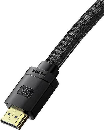 Baseus HDMI 2.1 Ultra High Speed 48Gbps 4K 120Hz HDR VRR Kabel HDMI-Stecker - HDMI-Stecker 1m Schwarz
