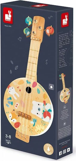 Janod Ξύλινη Κιθάρα Banjo Pure για 3+ Ετών