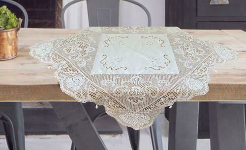 Linea Home Καρέ Σετ 4τμχ Ν3079 Πλεκτό Μερσεριζέ 90x90εκ.