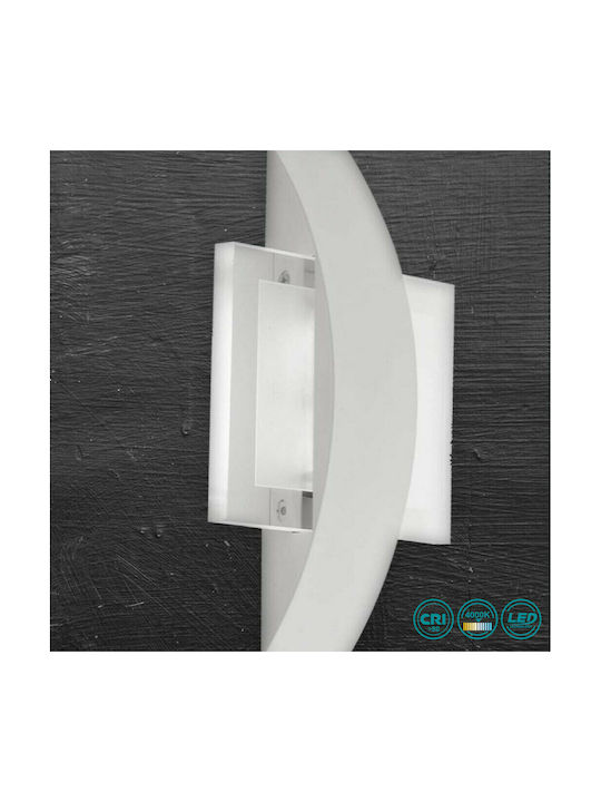 Fan Europe Tresor-AP Modern Lamp Wall with Integrated LED and Natural White Light 12x5x5cm