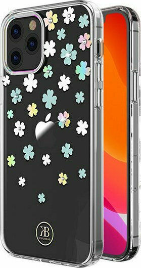 Kingxbar Lucky with Swarovski Crystals Umschlag Rückseite Kunststoff Transparent (iPhone 12 mini)